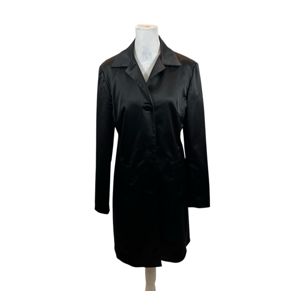 Ladies Adrianna Papell Evening Essentials‎ Brand Black Satin Jacket Size 6